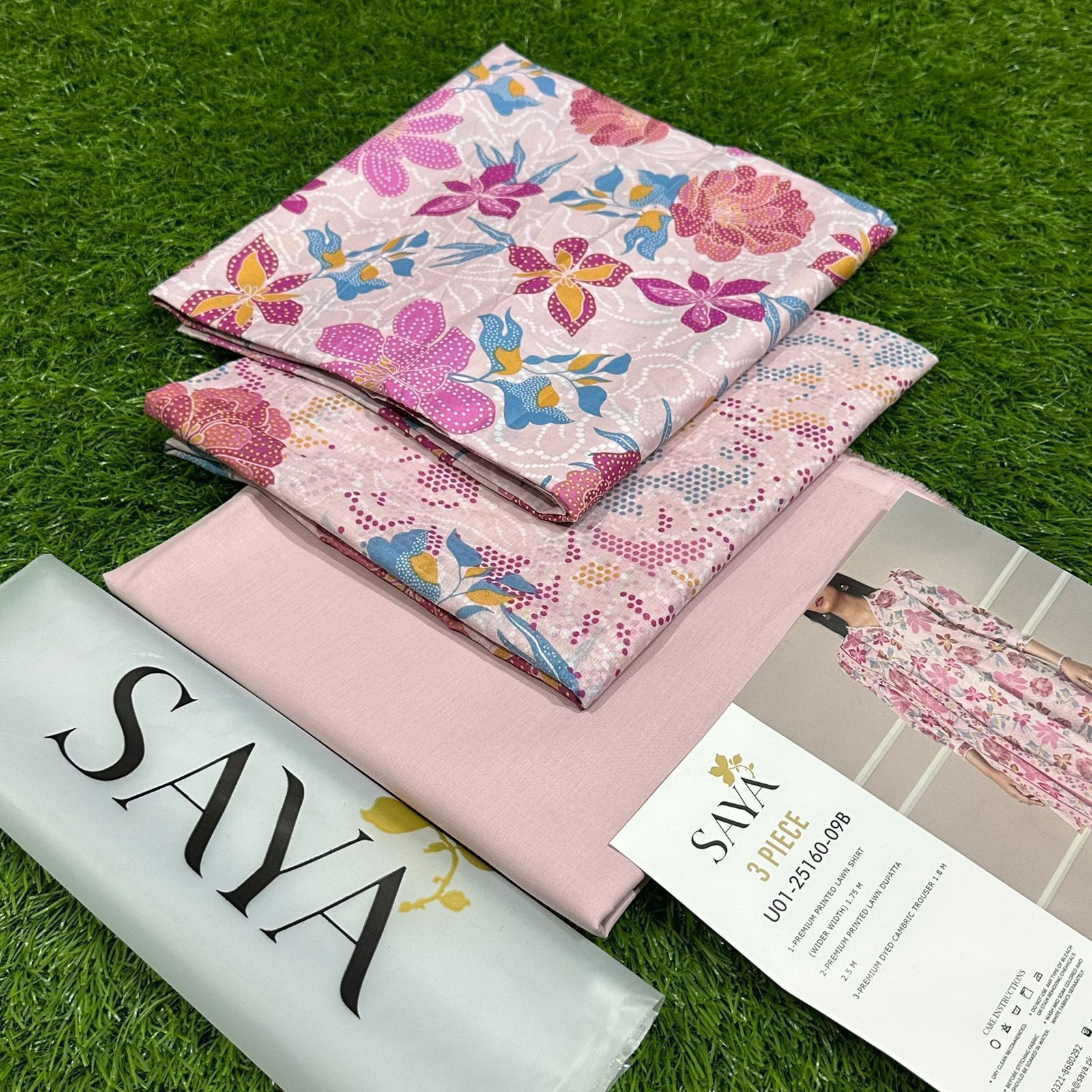 Saya Lawn Printed Unstitched 3Piece D-006