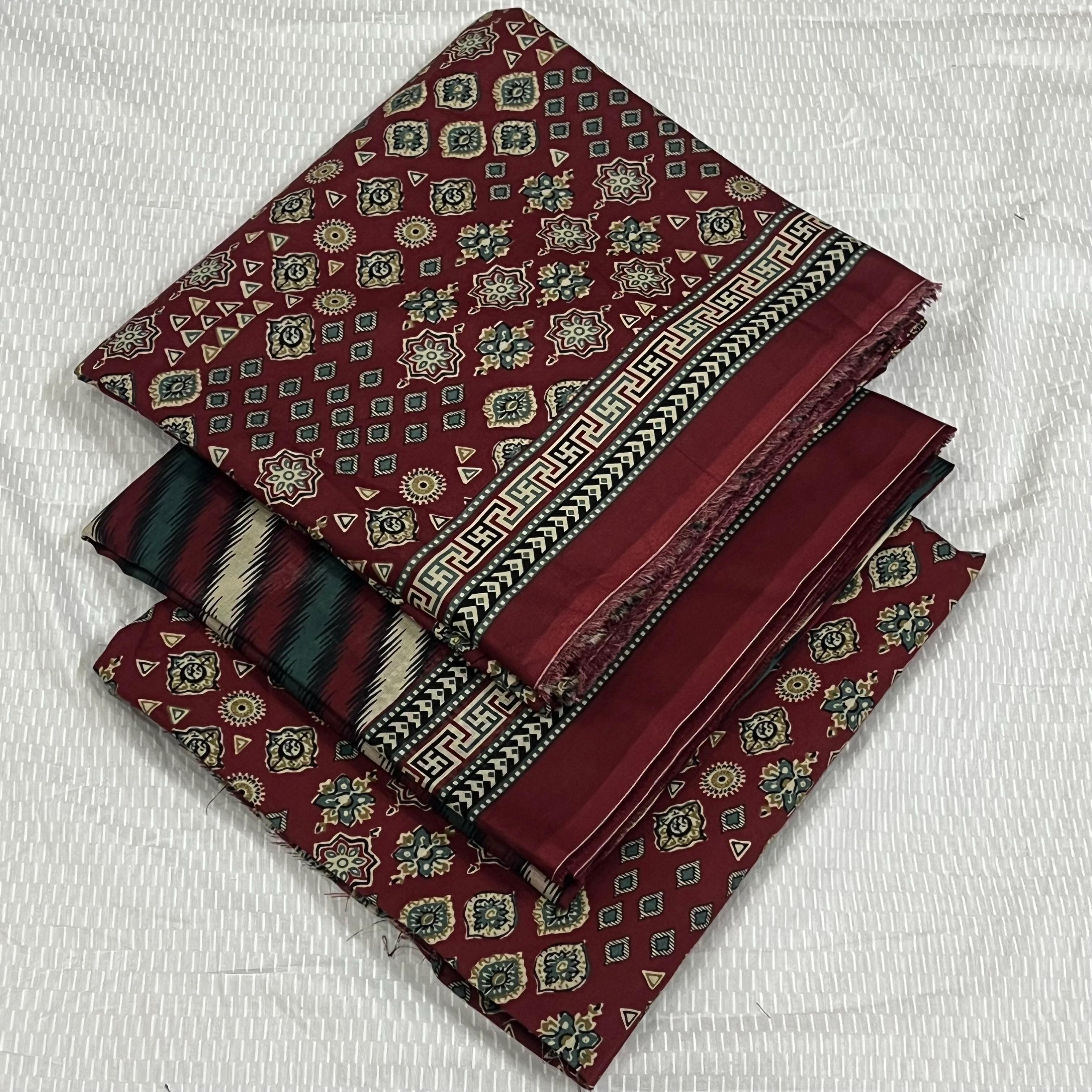 Bin Saeed Printed Lawn Unstitched 3Piece D-012
