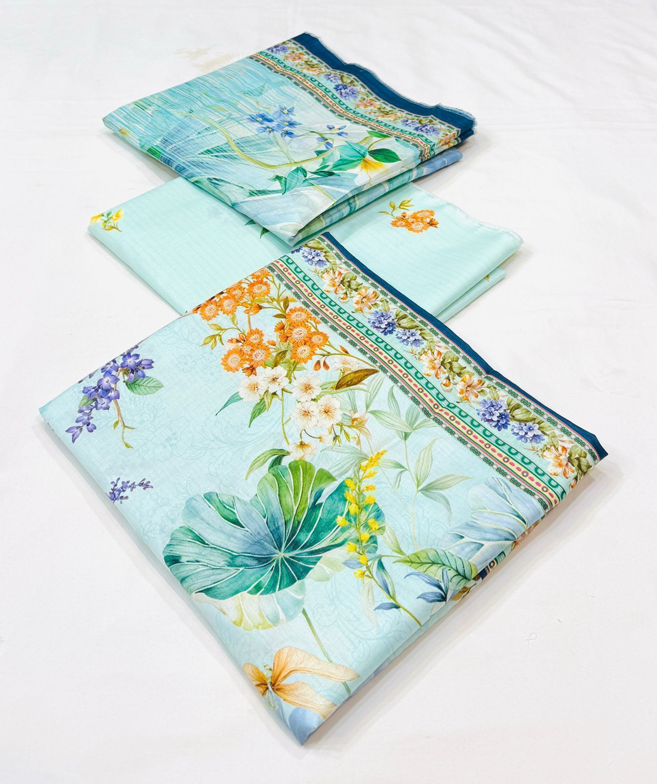 Bin Saeed Printed Lawn Unstitched 3Piece D-017