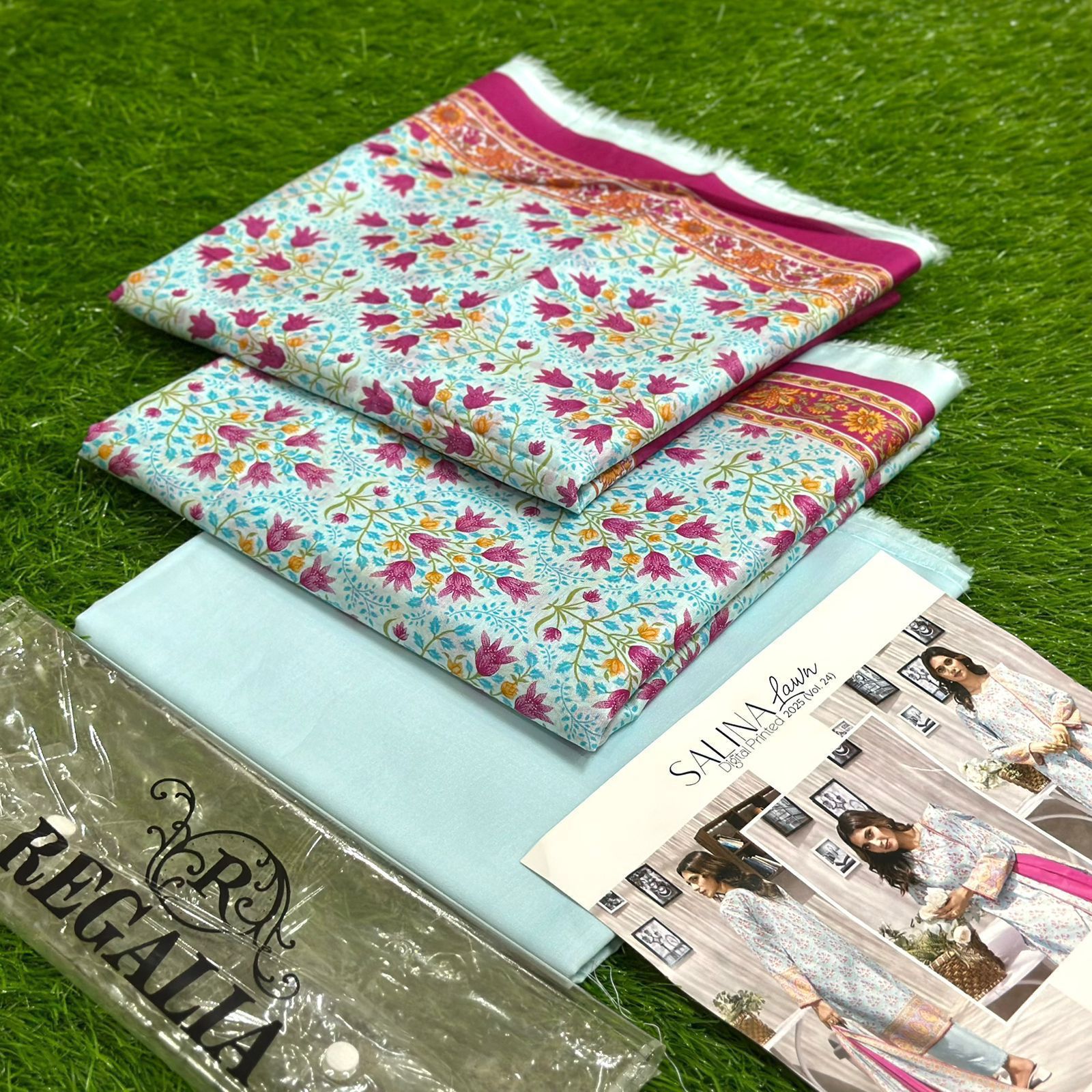 Regalia Printed Lawn Unstitched 3Piece D-001
