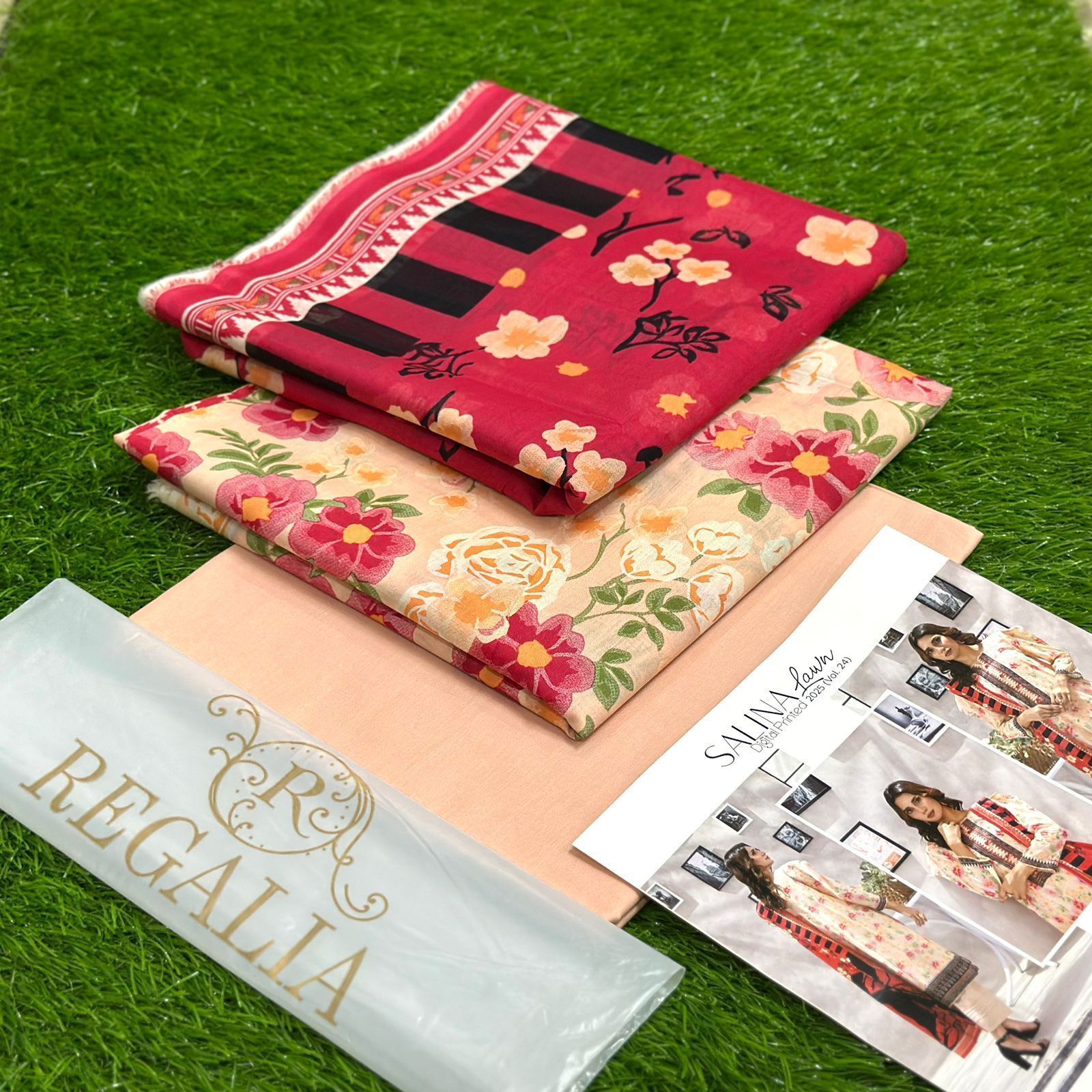 Regalia Printed Lawn Unstitched 3Piece D-004