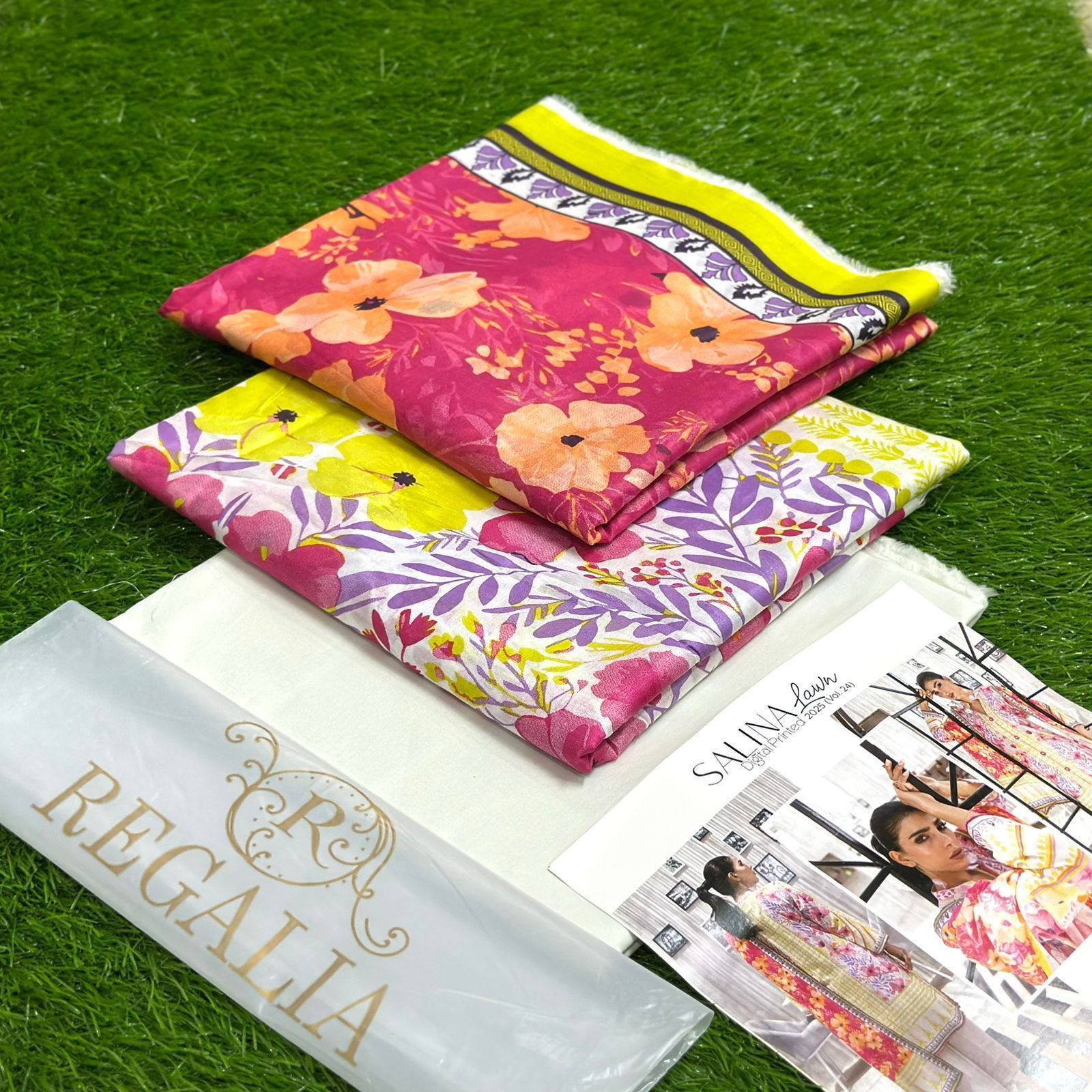 Regalia Printed Lawn Unstitched 3Piece D-006