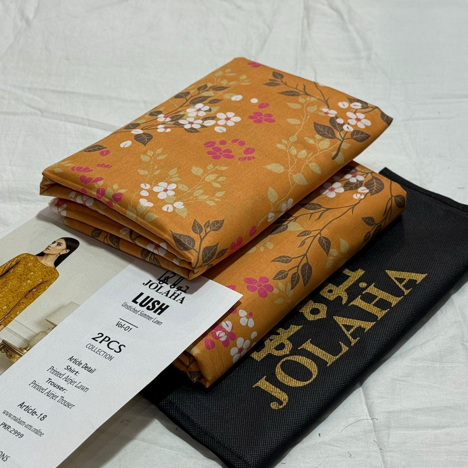 Jolaha Allover Printed Lawn Unstitched 2Piece D-005