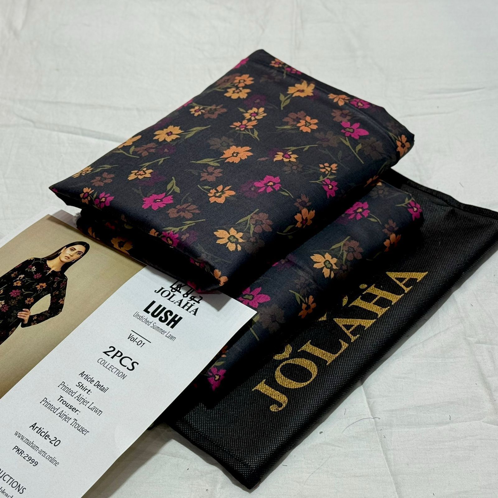 Jolaha Allover Printed Lawn Unstitched 2Piece D-006