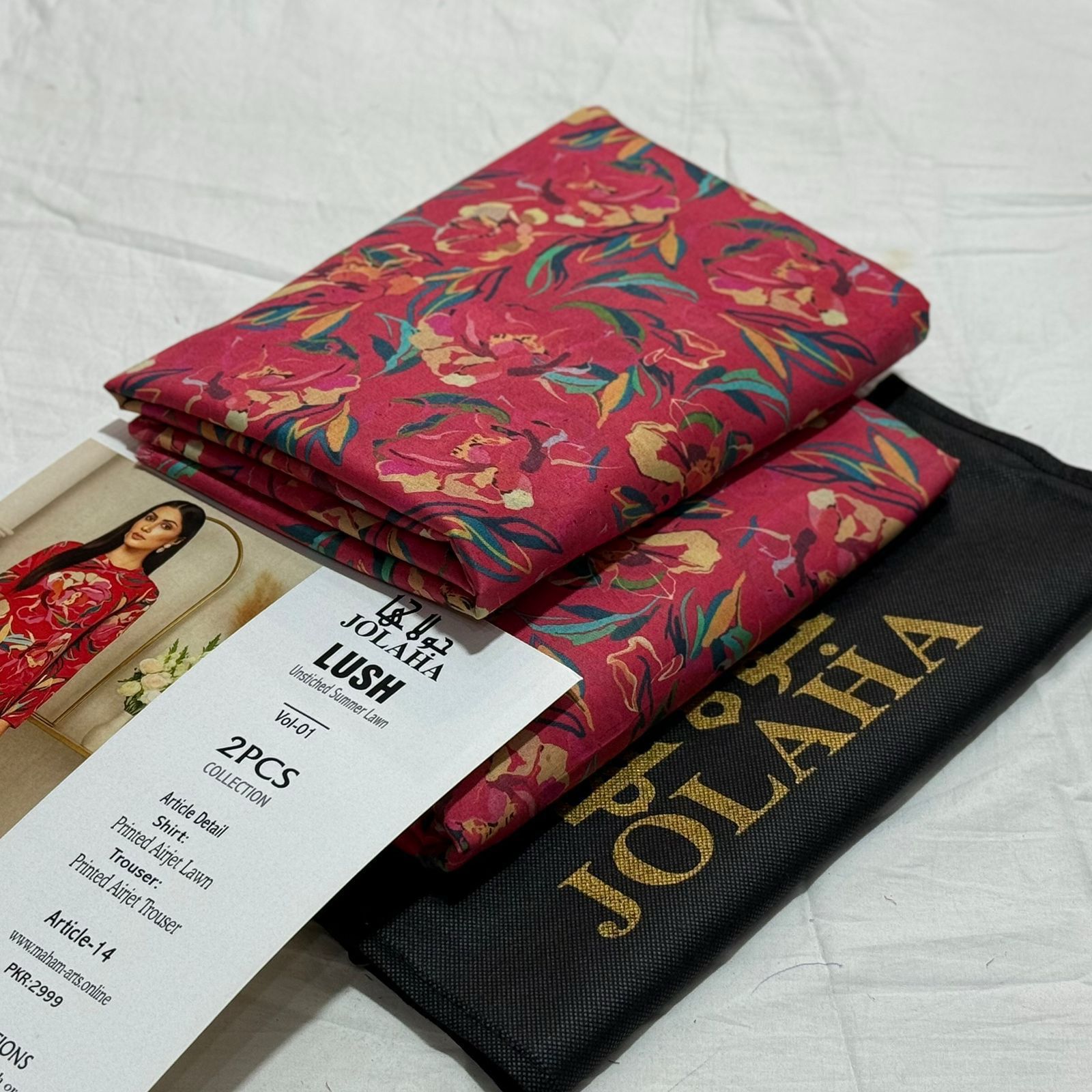 Jolaha Allover Printed Lawn Unstitched 2Piece D-008