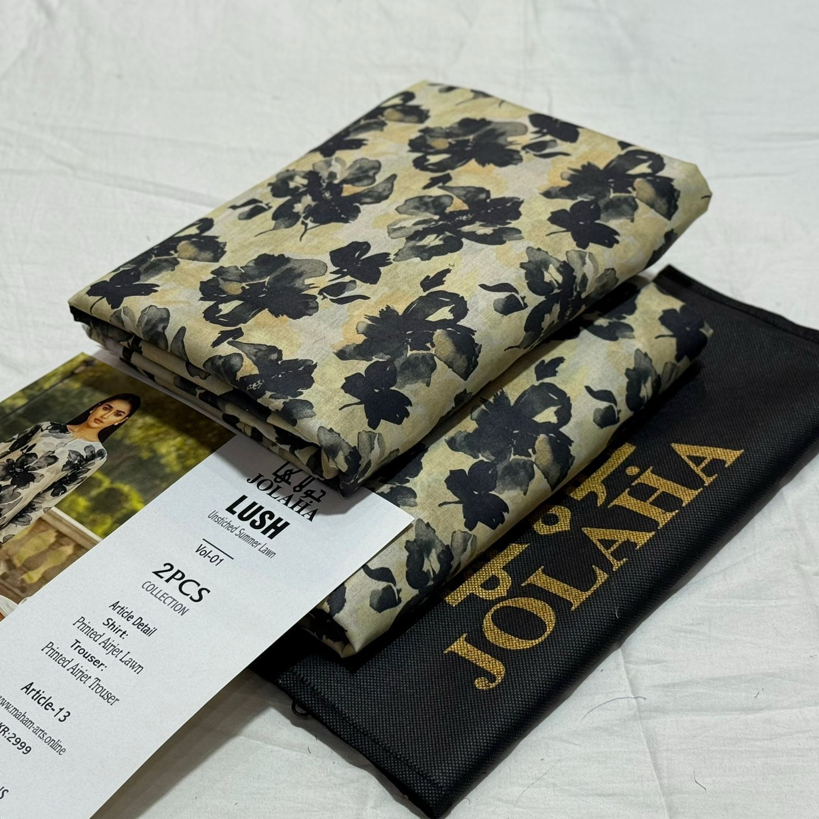 Jolaha Allover Printed Lawn Unstitched 2Piece D-009