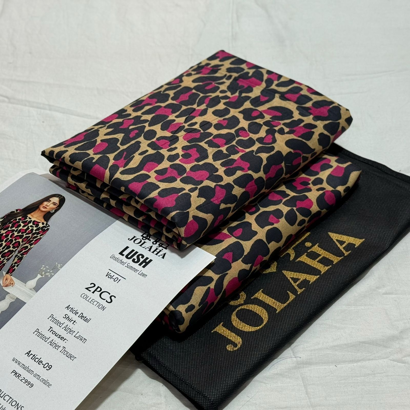 Jolaha Allover Printed Lawn Unstitched 2Piece D-011