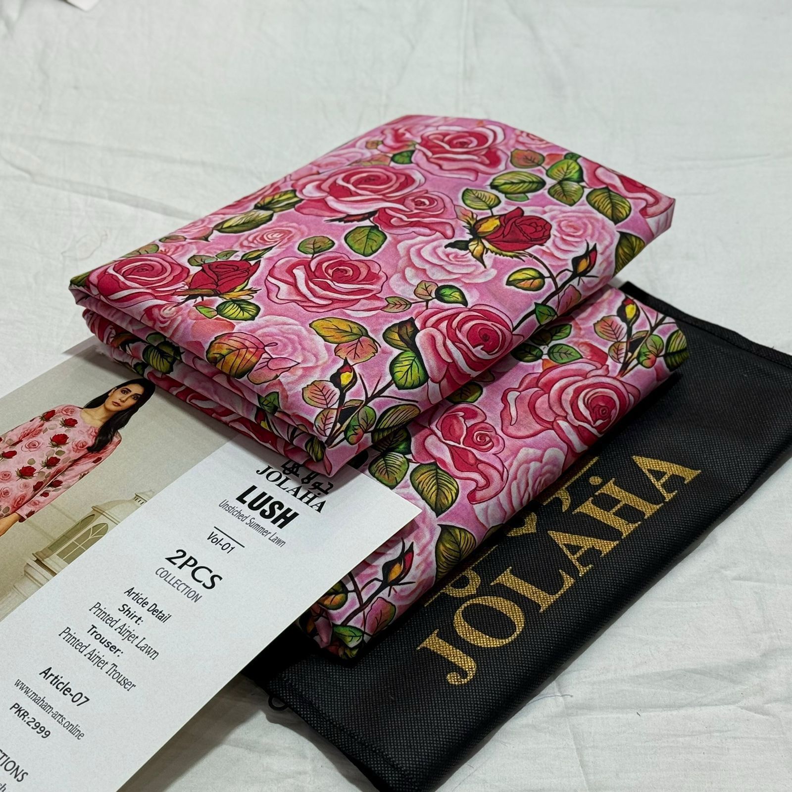 Jolaha Allover Printed Lawn Unstitched 2Piece D-018