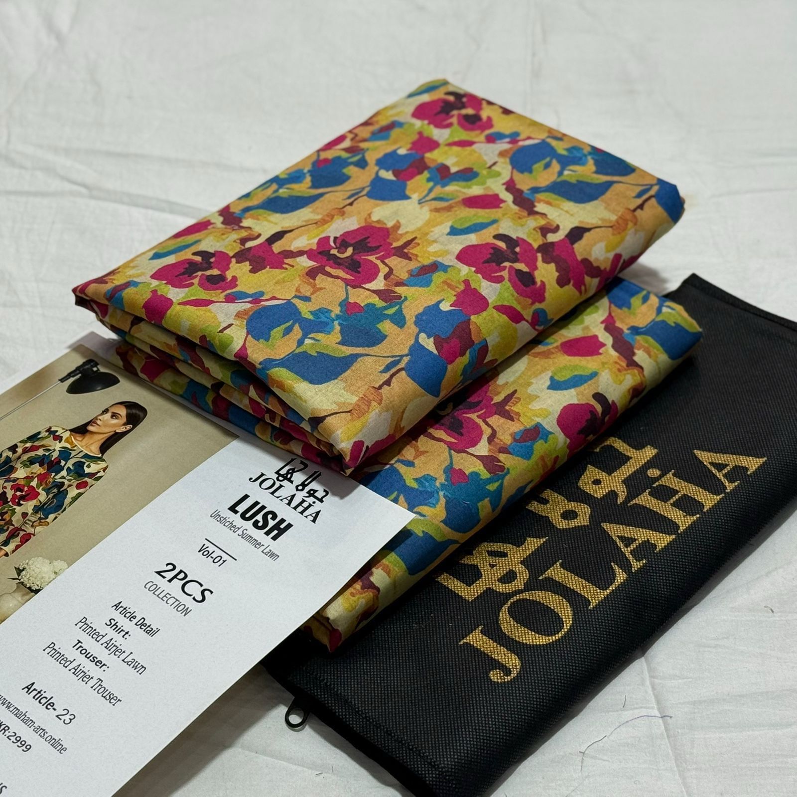 Jolaha Allover Printed Lawn Unstitched 2Piece D-021