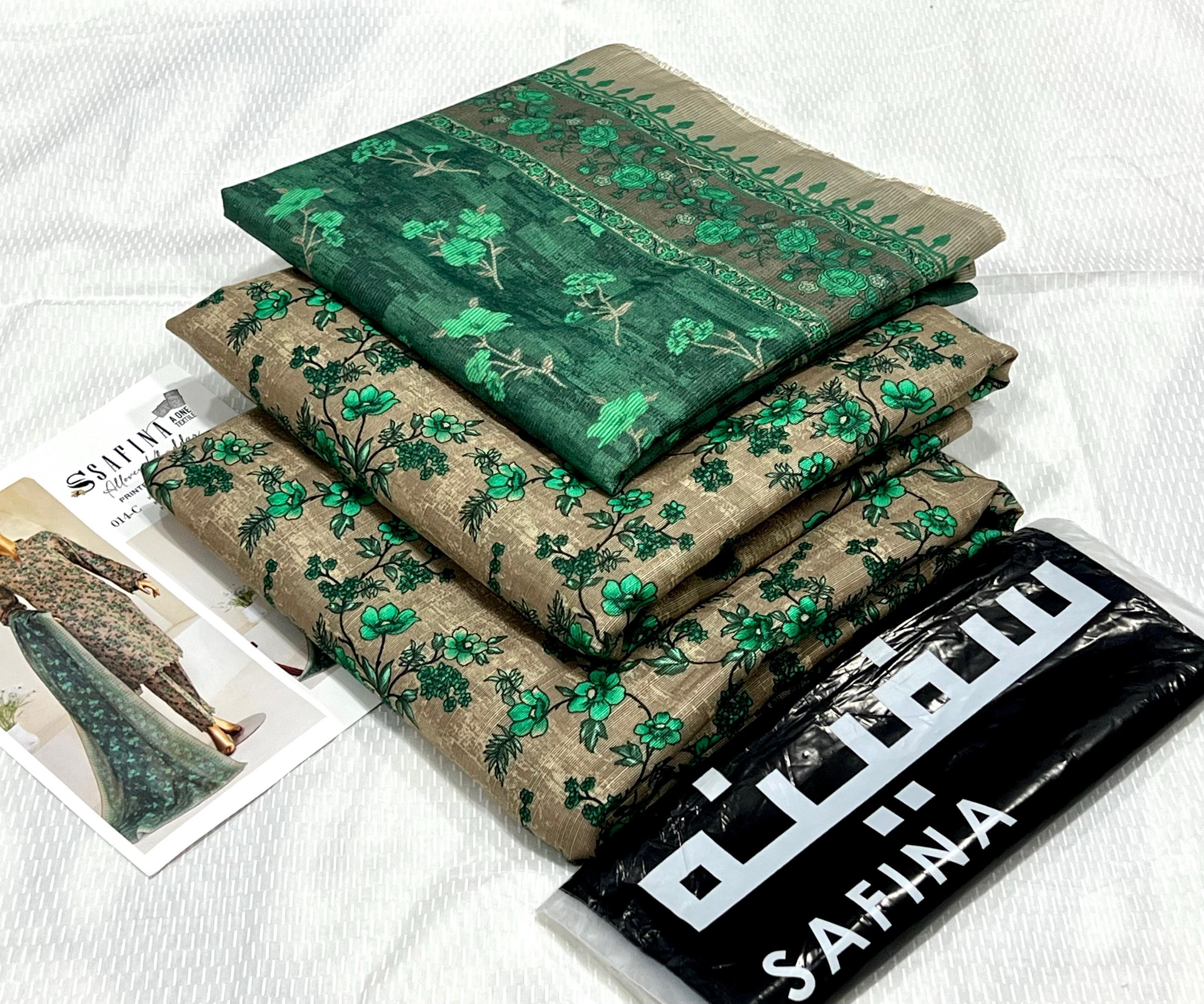 Safina Digital Unstitched Khaddar 3Piece D-003