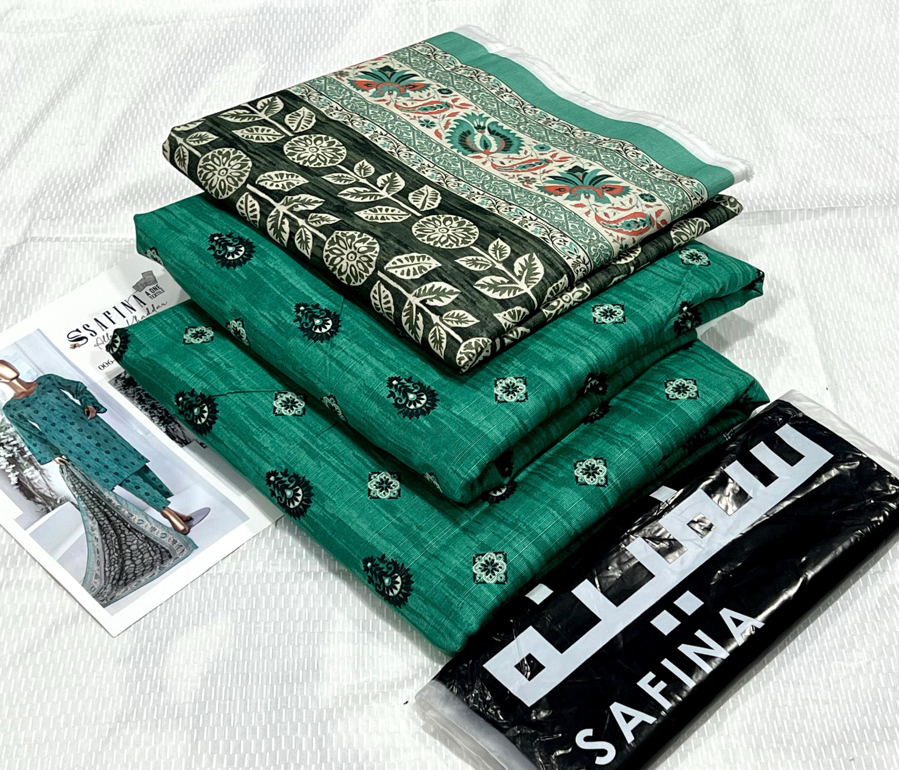 Safina Digital Unstitched Khaddar 3Piece D-007