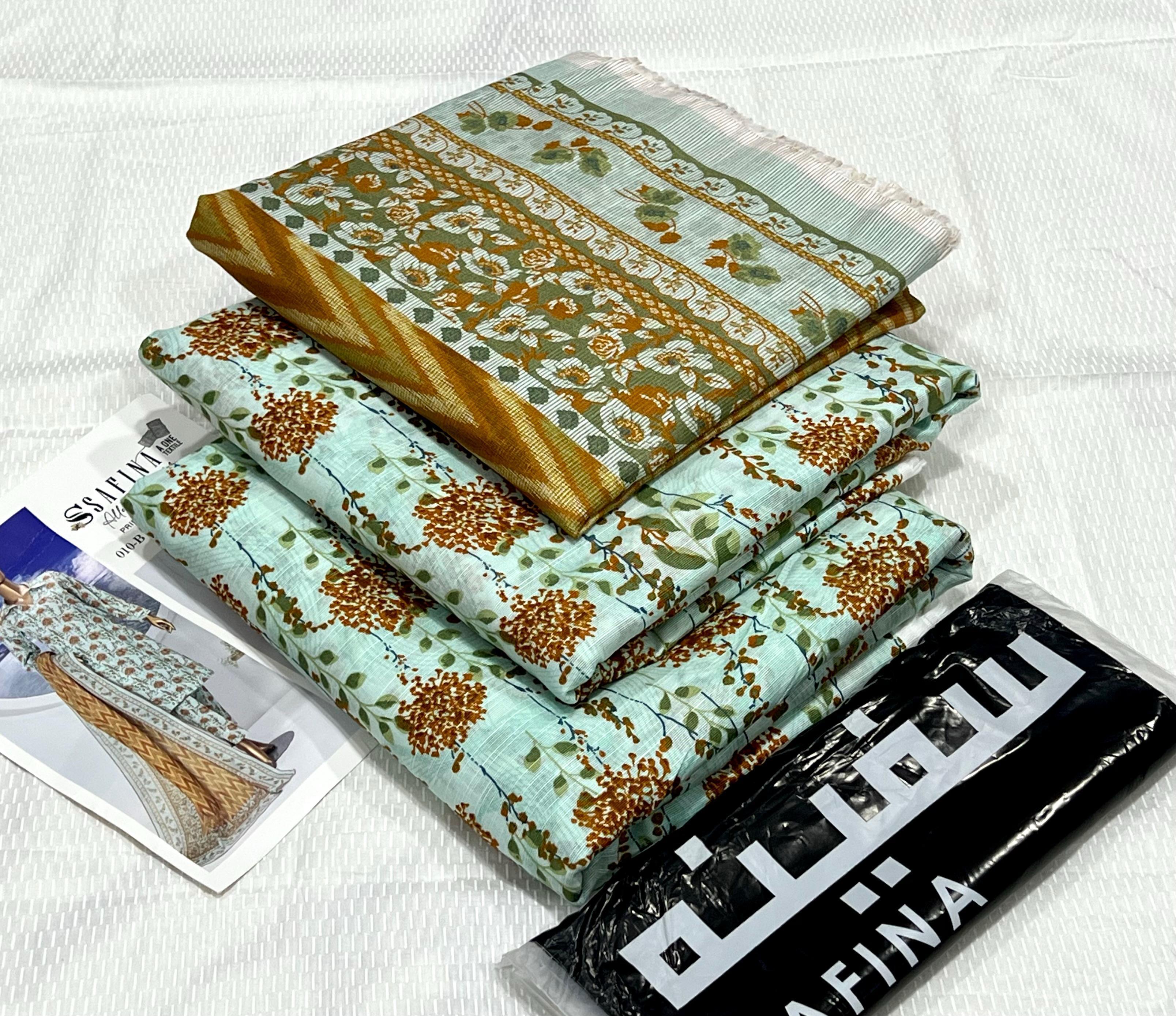 Safina Digital Unstitched Khaddar 3Piece D-011