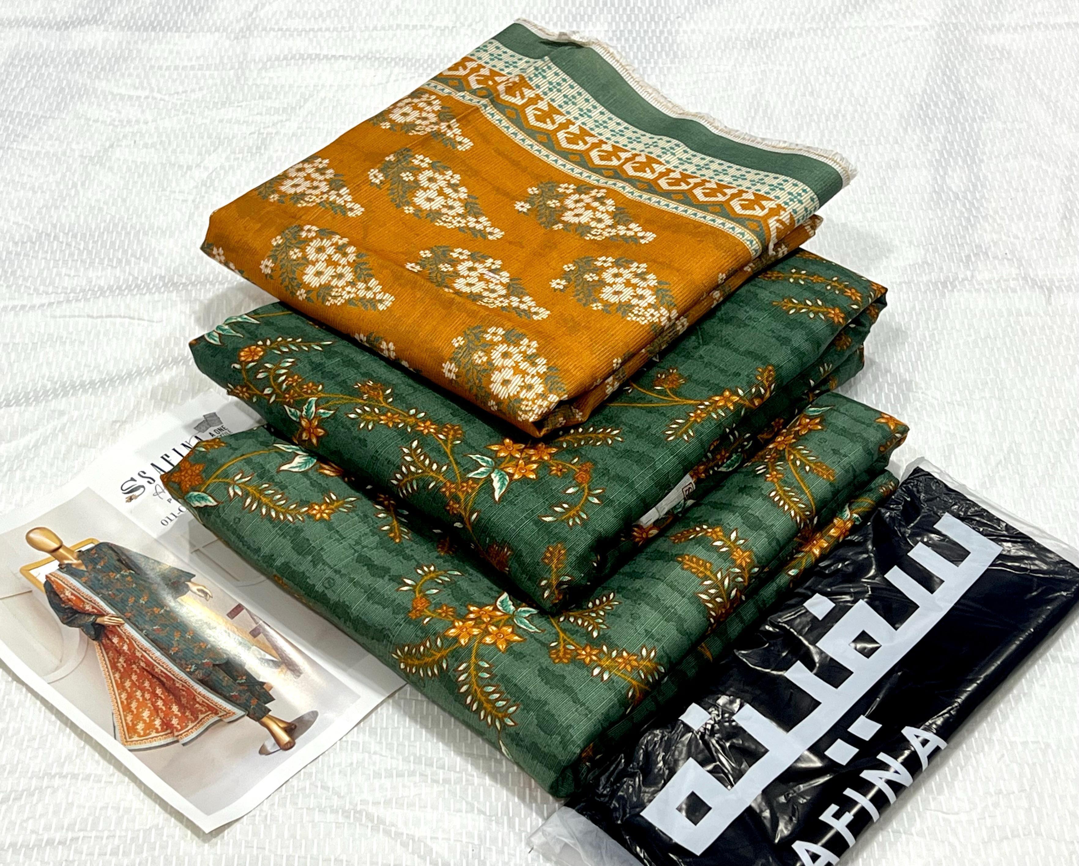 Safina Digital Unstitched Khaddar 3Piece D-015