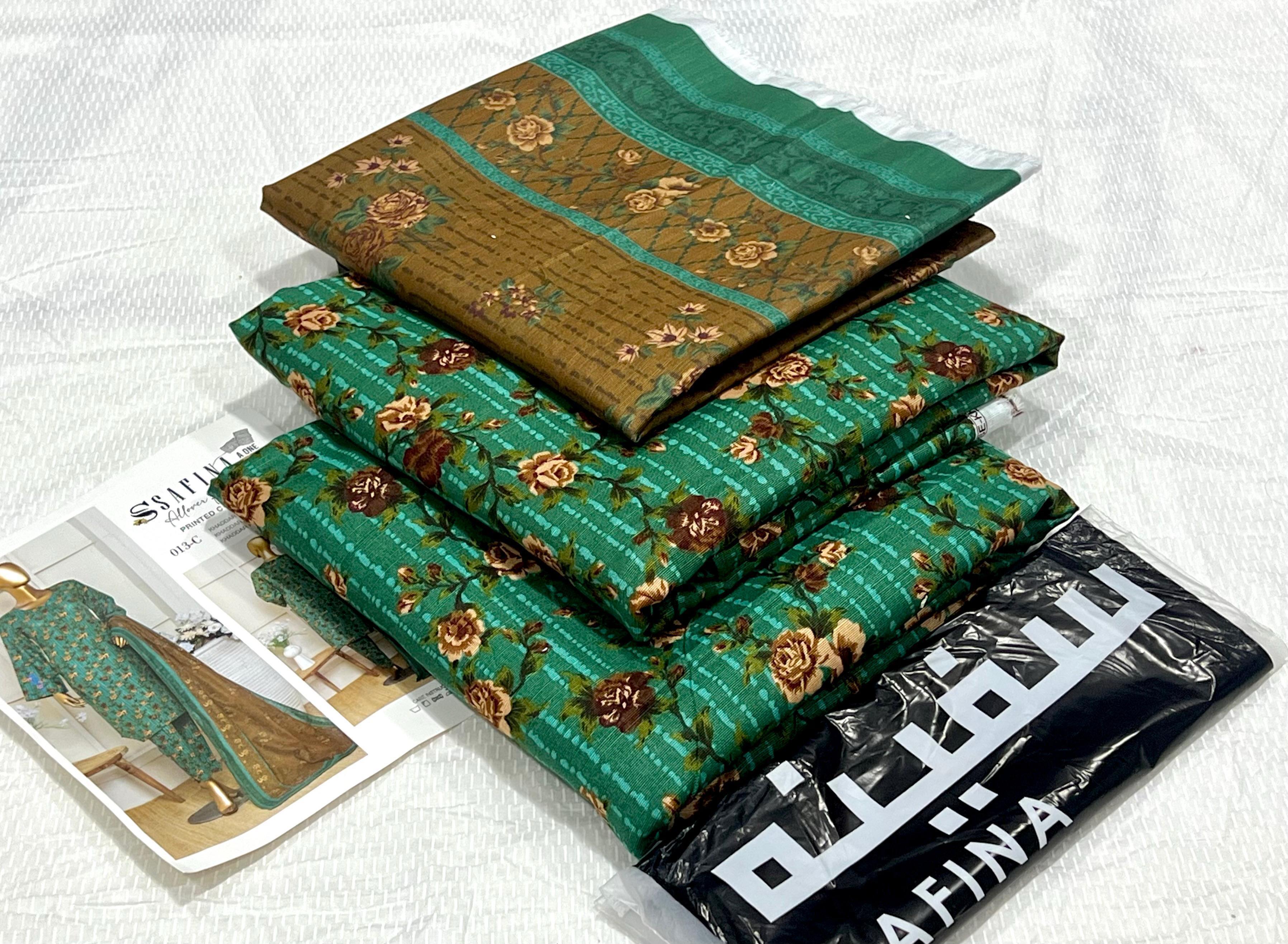 Safina Digital Unstitched Khaddar 3Piece D-020
