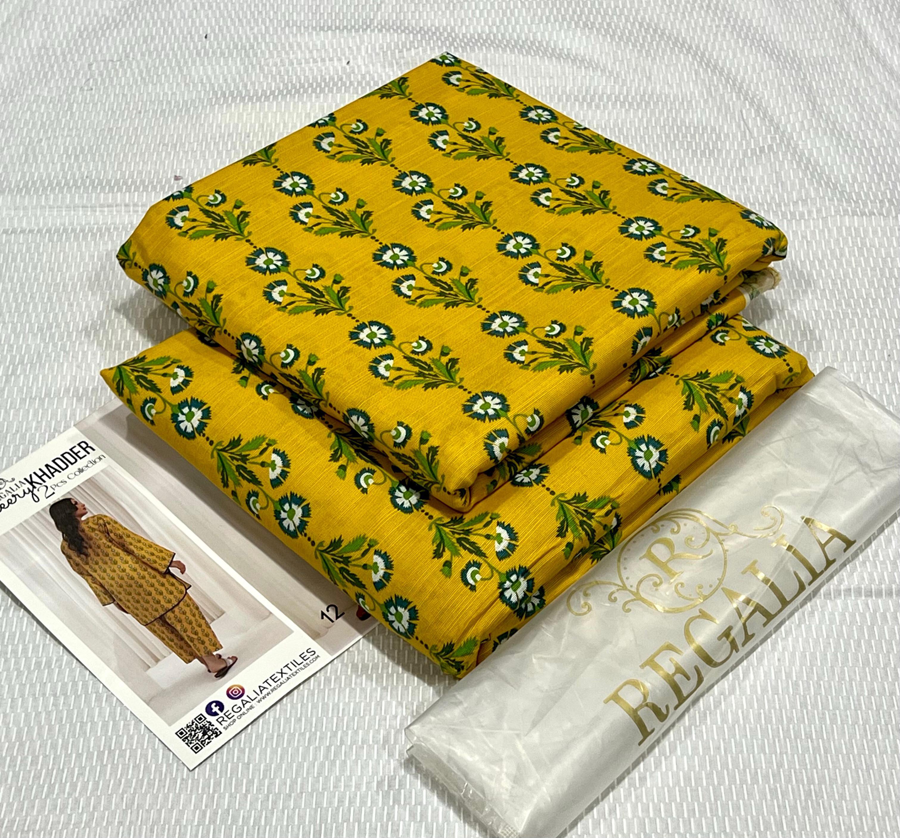 Regalia Cherry Khaddar Unstitched 2Piece D-12