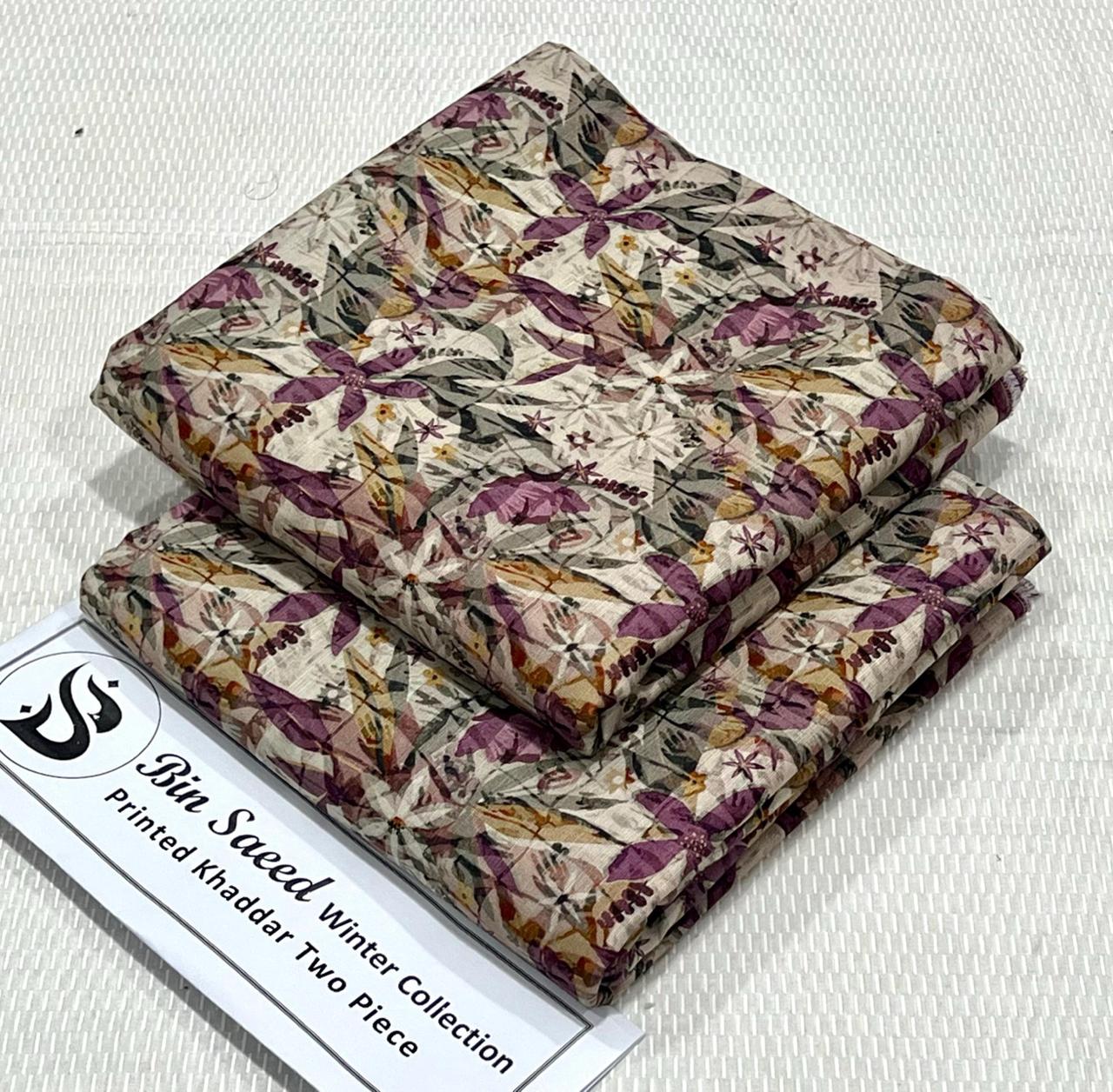 Bin Saeed Khaddar Unstitched 2Piece D-008