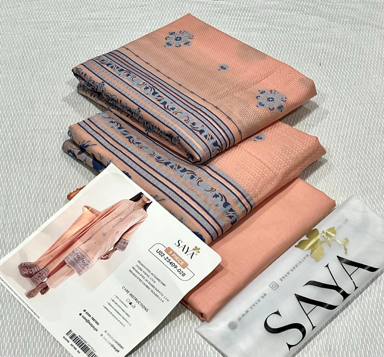 Saya Jacquard Cotton 3 Piece D-003
