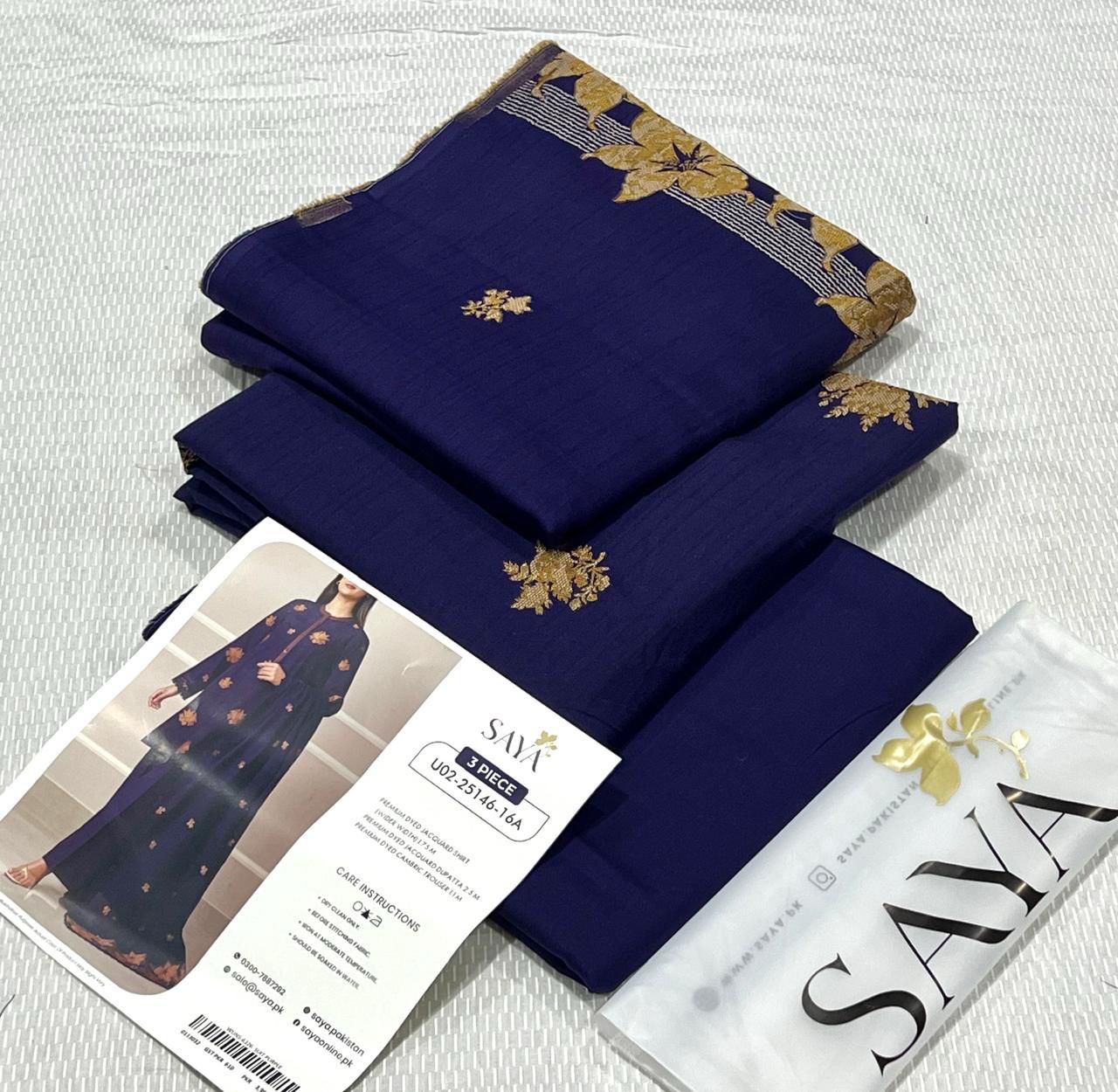 Saya Jacquard Cotton 3 Piece D-006