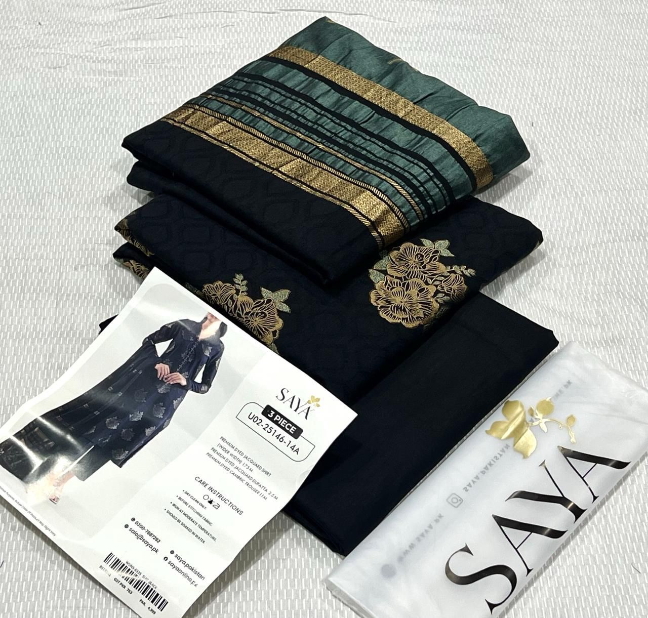 Saya Jacquard Cotton 3 Piece D-007